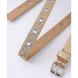 Pine Kids Free Size Glitter Belt  - Light Golden