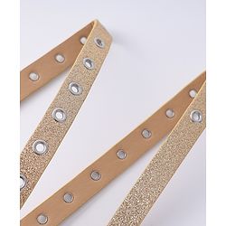 Pine Kids Free Size Glitter Belt  - Light Golden