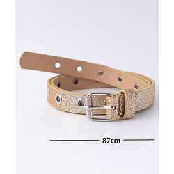 Pine Kids Free Size Glitter Belt  - Light Golden