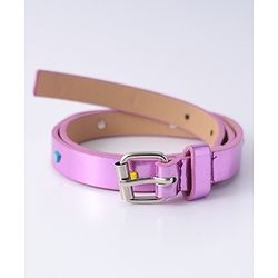 Pine Kids Free Size Belt with Heart Applique - Purple