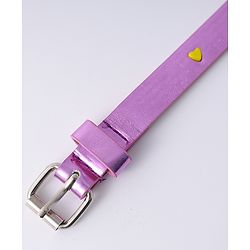 Pine Kids Free Size Belt with Heart Applique - Purple