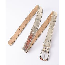 Pine Kids Free Size Belts with Embellished Detailing - Golden