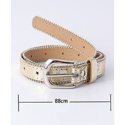 Pine Kids Free Size Belts with Embellished Detailing - Golden