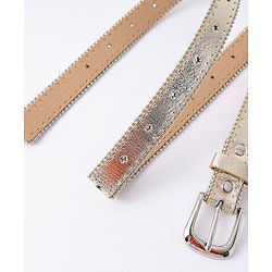 Pine Kids Free Size Belts with Embellished Detailing - Golden