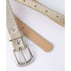 Pine Kids Free Size Belts with Embellished Detailing - Golden
