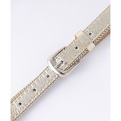 Pine Kids Free Size Belts with Embellished Detailing - Golden