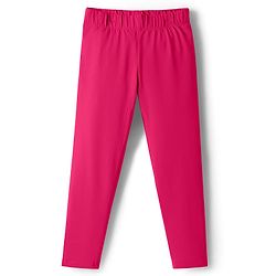 Pine Kids Knit Full Length Solid Leggings with Stretch - Fushsia