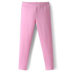 Pine Kids Cotton Knit Full Length Leggings With Floral Print Pack Of 2 - Purple & Pink