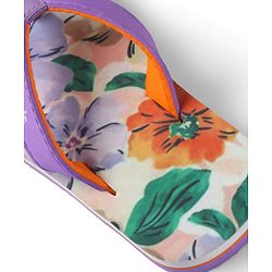 Pine Kids Slip On Floral Printed Flip Flops - Purple