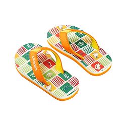 Pine Kids Slip On Flip Flops with Nautical Theme Print - Multicolor