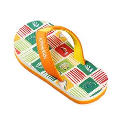 Pine Kids Slip On Flip Flops with Nautical Theme Print - Multicolor