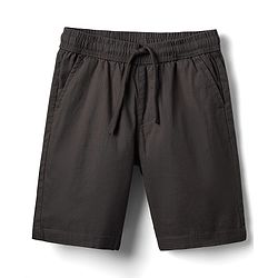 Pine Kids Cotton Woven Above Knee Length Solid Coloured Shorts-Beige