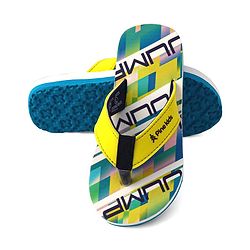 Pine Kids Slip On Flip Flops with Text Print - Blue