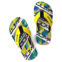 Pine Kids Slip On Flip Flops with Text Print - Blue