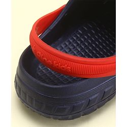 Pine Kids Solid Color Back Strap Closure Clogs - Navy Blue
