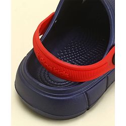 Pine Kids Solid Color Back Strap Closure Clogs - Navy Blue