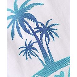 Pine Kids Cotton Woven Half Sleeves Checkered Shirt With T-Shirt - Aqua