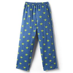 Pine Kids Single Jersey Knit Half Sleeves Co-Ord Night Suit With Star Print - Blue