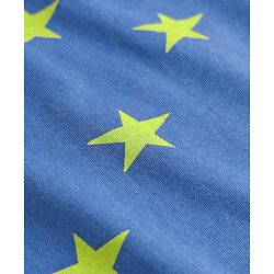 Pine Kids Single Jersey Knit Half Sleeves Co-Ord Night Suit With Star Print - Blue