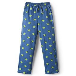 Pine Kids Single Jersey Knit Half Sleeves Co-Ord Night Suit With Star Print - Blue