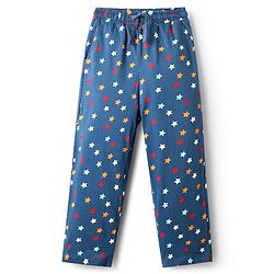 Pine Kids Single Jersey Knit Half Sleeves Co-Ord Night Suit With Star Print - Blue