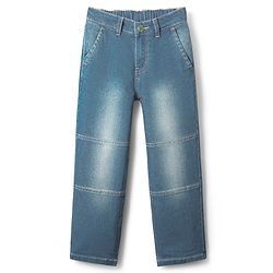 Pine Kids Denim Woven Full Length Cut & Sew Washed Jeans - Blue