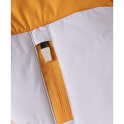Pine Kids Woven Full Sleeves Color Block Padded Jacket - Yellow & White