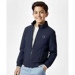 Pine Kids Woven Full Sleeves Padded Jacket - Navy Blue
