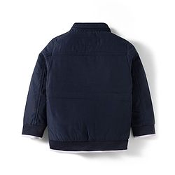 Pine Kids Woven Full Sleeves Padded Jacket - Navy Blue