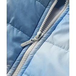 Pine Kids Woven Full Sleeves Hooded Padded Jacket With Tie & Dye Print - Blue