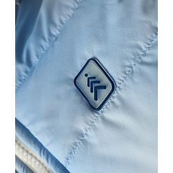 Pine Kids Woven Full Sleeves Hooded Padded Jacket With Tie & Dye Print - Blue