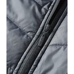 Pine Kids Woven Full Sleeves Hooded Padded Jacket With Kangaroo Pocket & Text Patch - Black