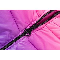 Pine Kids Woven Full Sleeves Solid Color Hooded Padded Jacket - Purple