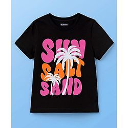 Pine Kids Cotton Knit Half Sleeves T-Shirts with Text Print Pack of 5 - Multicolor