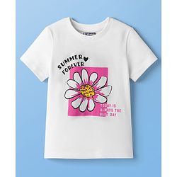 Pine Kids Cotton Knit Half Sleeves T-Shirts with Text Print Pack of 5 - Multicolor