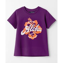 Pine Kids Cotton Knit Half Sleeves Text Printed T-Shirts Pack of 3 - Orange Violet & Green