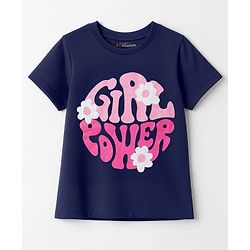 Pine Kids Cotton Knit Half Sleeves T-Shirts with Text Print Pack of 3 - Navy Blue Pink & Green