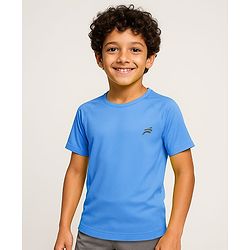 Pine Active Knit Half Raglan Sleeves Solid Color T-Shirts Pack of 3 - Black Blue & Neon Green