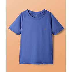 Pine Active Knit Half Raglan Sleeves Solid Color T-Shirts Pack of 3 - White Blue & Red