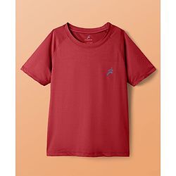 Pine Active Knit Half Raglan Sleeves Solid Color T-Shirts Pack of 3 - White Blue & Red