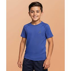 Pine Active Knit Half Raglan Sleeves Solid Color T-Shirts Pack of 3 - White Blue & Red