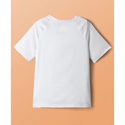 Pine Active Knit Half Raglan Sleeves Solid Color T-Shirts Pack of 3 - White Blue & Red