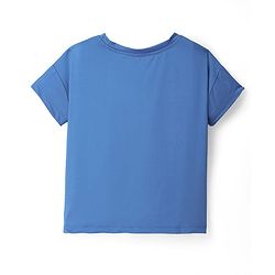Pine Active Knit Half Sleeves Solid Color T-Shirts Pack of 3 - Light Blue & Blue