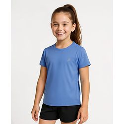 Pine Active Knit Half Sleeves Solid Color T-Shirts Pack of 3 - Light Blue & Blue