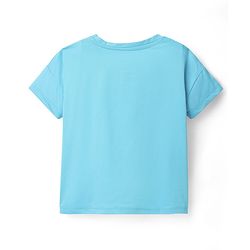 Pine Active Knit Half Sleeves Solid Color T-Shirts Pack of 3 - Light Blue & Blue