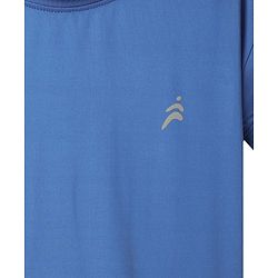 Pine Active Knit Half Sleeves Solid Color T-Shirts Pack of 3 - Light Blue & Blue