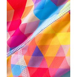 Pine Active Knit Half Sleeves T-Shirt & Shorts Set Text Print - White & Multicolor