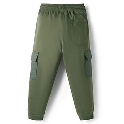 Pine Kids Knit Full Length Solid Color Lounge Pants  - Olive Green