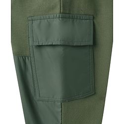 Pine Kids Knit Full Length Solid Color Lounge Pants  - Olive Green