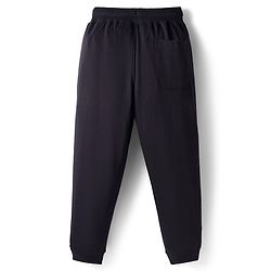 Pine Kids Knit Full Length Lounge Pant with Text Print - Black